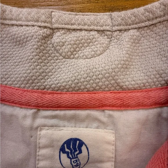 Fat Face The Airlie 1/4 Zip Sweatshirt Coral Pink Colorblock Size 8 - Picture 8 of 15